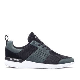 Tenis Bajos Supra SCISSOR Mujer Oscuro Negras (MX-22473)